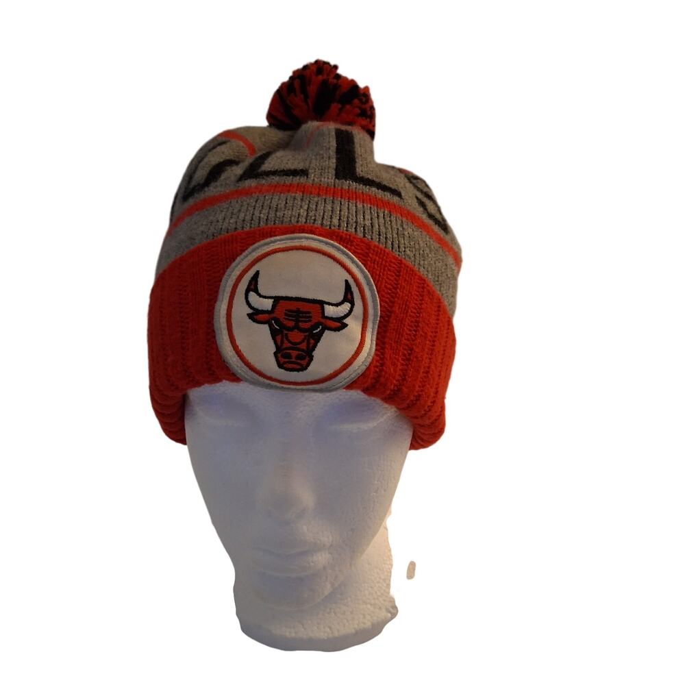 Michell & Ness Men's Chicago Bulls The High 5 Pom Binnie Grey, Red, Black-OZ